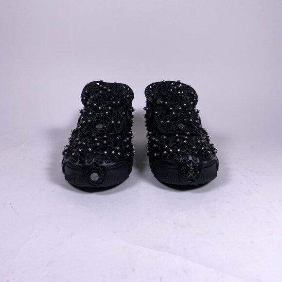 NIKE  x SWAROVSKI Black Retroreflective Crystals Air Force 1 Sneakers - Picture 2 of 11